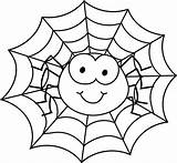 Spider Coloring Web Halloween Kleurplaten Coloringkidz Afkomstig Van sketch template