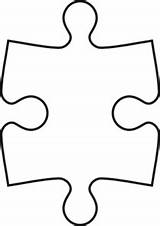 Puzzle Piece Outline Clipart Clip Jigsaw Autism Pieces Transparent Puzzleteile Vector Puzzles Tattoo Patience Cliparts Part Symetric Large Designs Svg sketch template
