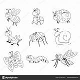 Insectos Preescolar sketch template