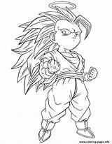 Gotenks Ball Coloring Dragon Printable Pages sketch template