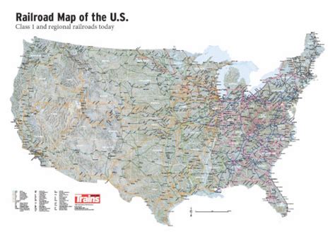 trains magazine  railroad map