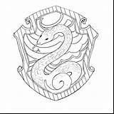 Slytherin Potter Harry Crest Coloring Pages Hogwarts House Houses Gryffindor Lego Colour Drawing Quidditch Hedwig Castle Dragon Print Voldemort Ravenclaw sketch template