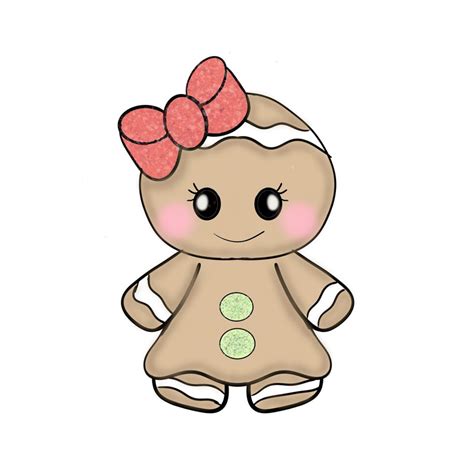 cute gingerbread girl somethingforcake