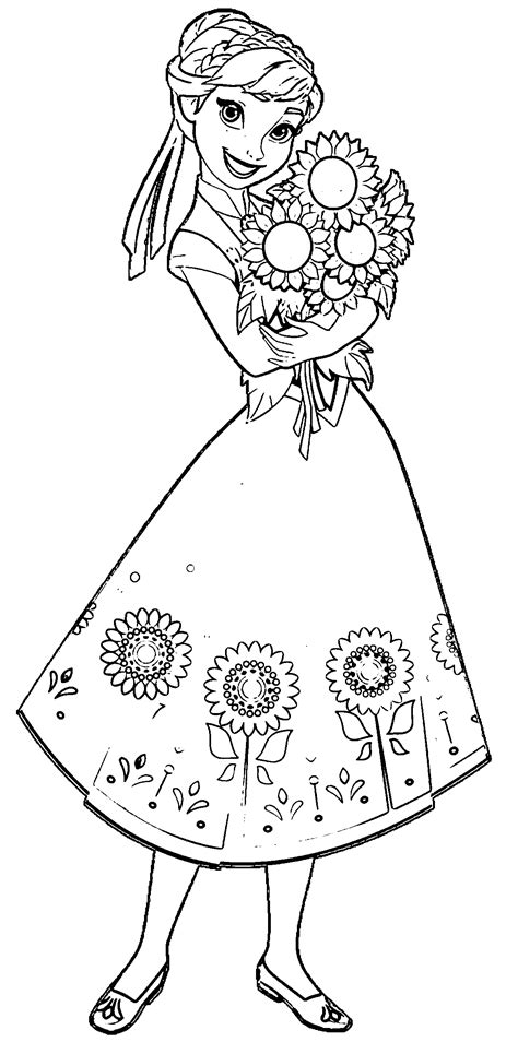 coloring pages princess anna   coloring pages printable