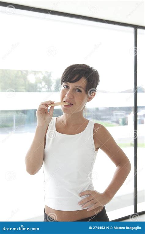 Girl Snack Break Stock Image Image Of Dieting Chinese 27445319
