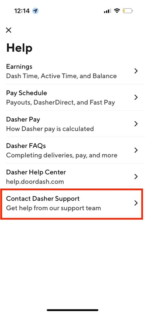 chat support   dasher app