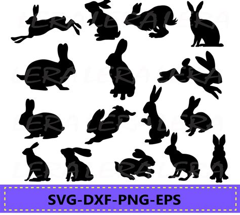bunny silhouette svg  svg file  diy machine