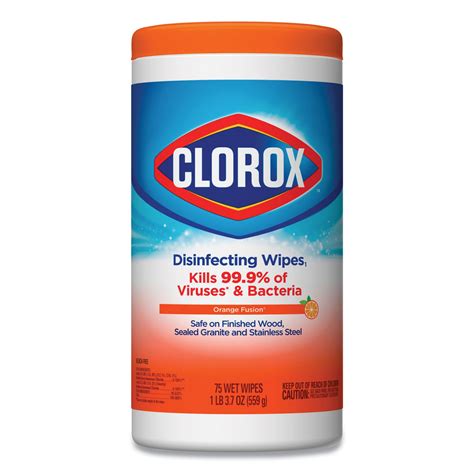 clorox disinfecting wipes    orange fusion canister