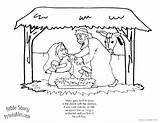 Coloring Christmas Pages Bible Story Nativity Ten Printables sketch template