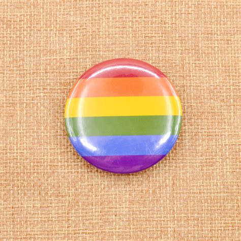 Lgbt Badge Brooch Pin Lesbian Gay Pride Rainbow Lapel Pin Unisex