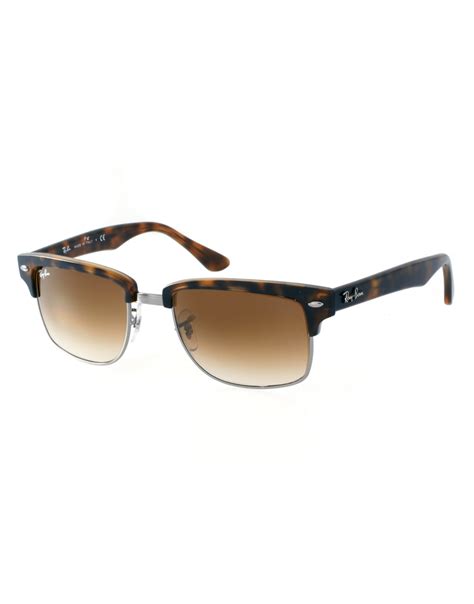 ray ban clubmaster sunglasses  brown  men lyst