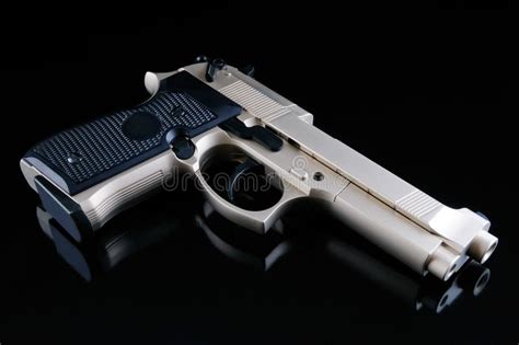 pistol stock image image  conflict steel handgun