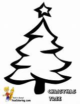 Christmas Coloring Pages Tree Trees Printable Kids Themed Book sketch template