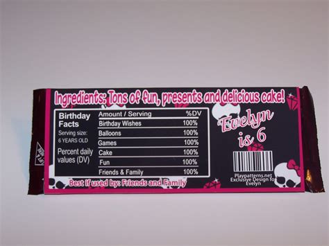 printing custom candy wrappers   party kids   block