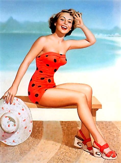 Pop Art Sandy Beach Girl Pin Up Vintage Poster Classic Retro Kraft