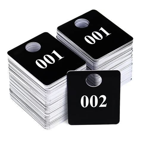 sets plastic numbered hanger tags reusable number cards
