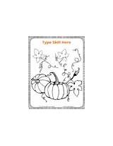 Editable Coloring Fall Pages Perro Lindsay Created sketch template