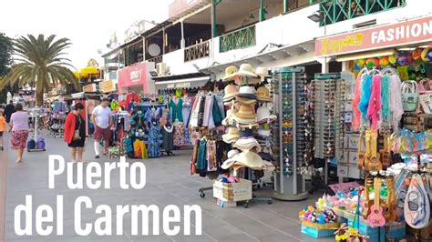 puerto del carmen main strip walk lanzarote beach front  matagorda  shops restaurants
