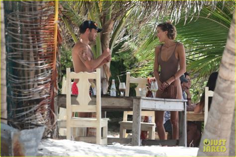 Ed Westwick And Girlfriend Jessica Serfaty Pack On The Pda In Tulum