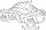 Pages Coloring Ankylosaurus Euoplocephalus Jurassic Park Coloringpagesonly sketch template