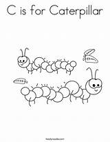 Caterpillar Coloring Worksheet Critters Preschool Activities Print Kindergarten Worksheets Tracing Kids Twistynoodle Lesson Trace Noodle Science Outline Learning Built California sketch template