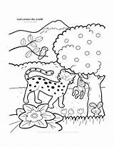 Coloring Bible Pages Kids God Creates Stories Popular sketch template