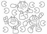 Pacman Pac sketch template