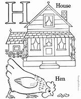 Coloring Pages House Popular sketch template