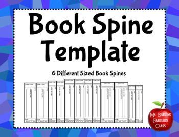 book spine template book spine  book challenge teacher books