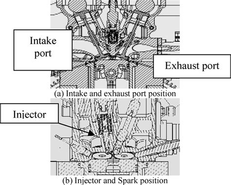 engine cylinder head section  scientific diagram