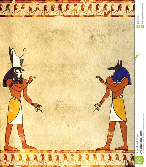 Anubis And Horus Stock Illustration Illustration Of Cult