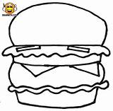Coloring Pages Kids Hamburger Frappuccino Includes Tutorial Along Which Color Template Drawing sketch template