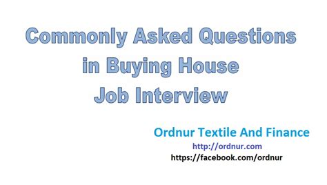 Buying House Interview Questions Ordnur Textile And Finance