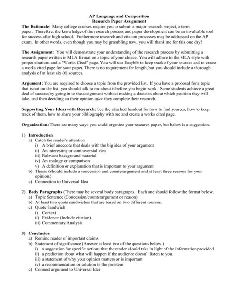 assignment sheet  research paper