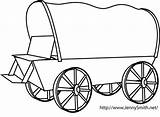 Wagon Covered Clipart Draw Old Coloring Clip Line Template Step Trail Oregon Pages Easy Drawings Wagons Mormon Pioneer Kids Gold sketch template