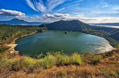 Crater Lake Taal Volcano Luzon Island Philippines Philippines