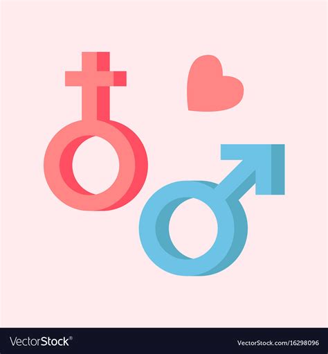 male and female symbols combination sex royalty free vector