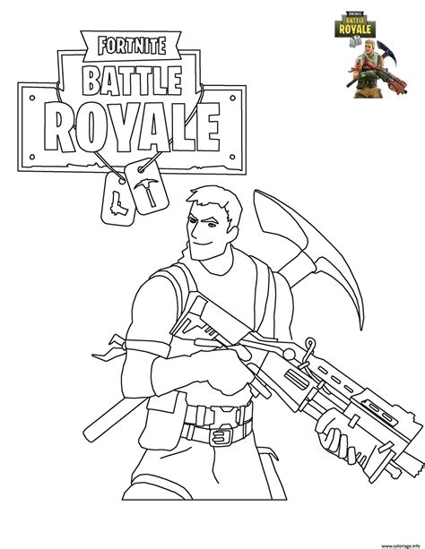 coloriage fortnite battle royale dessin fortnite  imprimer