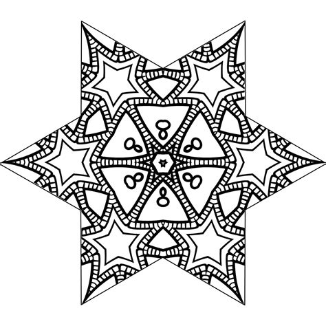 star coloring page  adults etsy