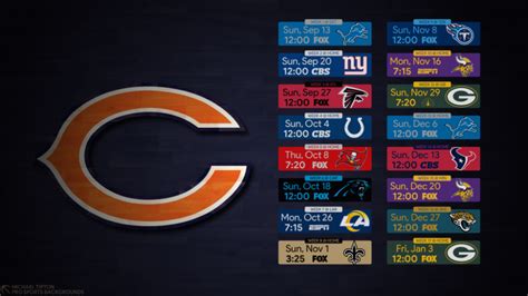 Chicago Bears Schedule 2020