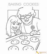 Coloring Cookie sketch template