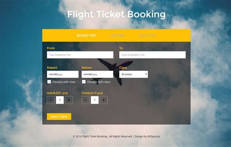 ticketing website template