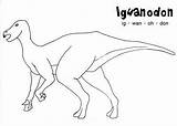 Iguanodon Dinosaur Pages Coloring Coloringpagesonly Pteranodons Cetiosaurus Dinosaurs sketch template