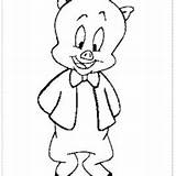 Coloring Porky Pig Pages Getcolorings Printable sketch template