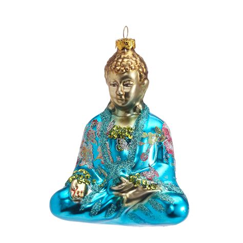 turquoise buddha christmas ornament gumps