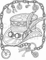 Coloring Pages Steampunk Getcolorings 1640 sketch template