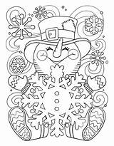 Coloring Christmas Pages Snowman Cute Printable Sheets Kids Printables Winter Adults Fun Beautiful Book Kidspartyworks sketch template