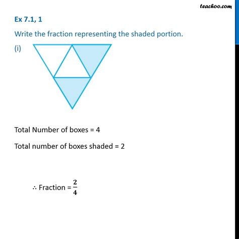class  write  fraction representing shaded portion