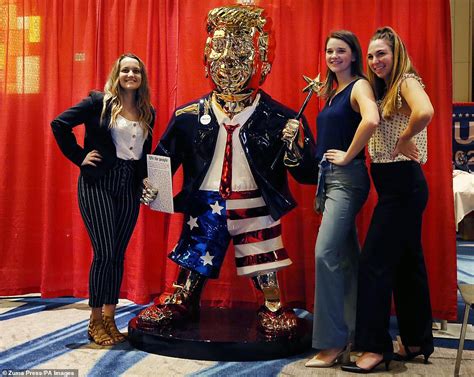 golden statue  donald trump  sale  cpac revealed    mexico daily mail