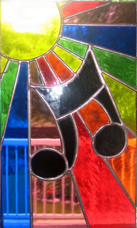 Raze Of Music Panel Stained Glass Art Stained Glass Glass Artwork
